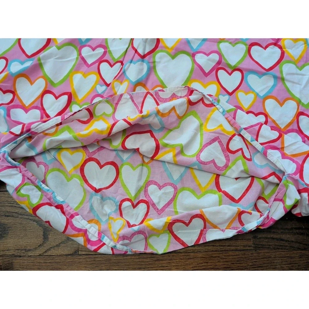 IKEA Vitaminer Hjarta Twin Pink Multicolor Hearts Cotton Duvet Cover 90s Y2K